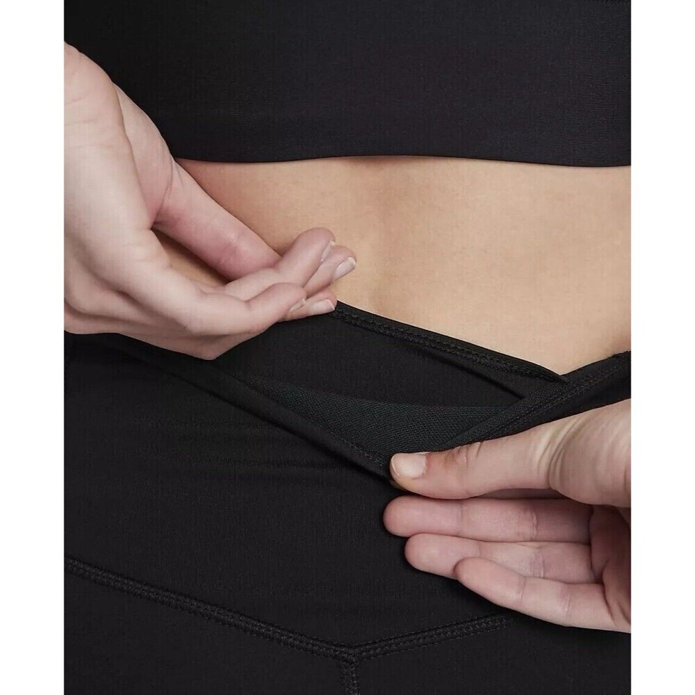 Nike Power Training Pants Black Straight Leg High Waisted Legging Women's Size S - Picture 3 of 14